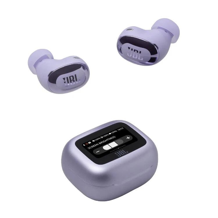 JBL Live Buds 3 | Écouteurs intra-auriculaires - Écran tactile LED 1,45" - Bluetooth - Violet