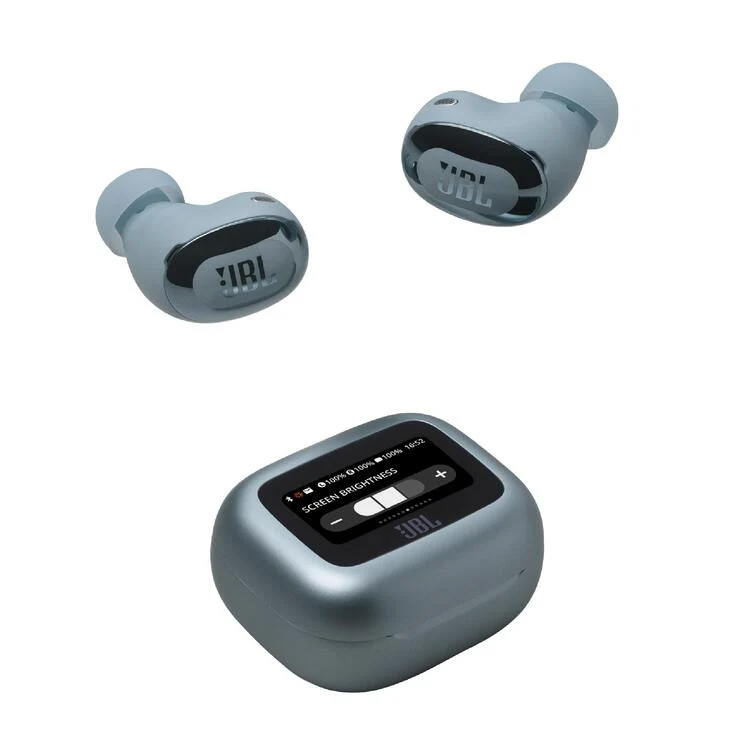JBL Live Buds 3 | Ecouteurs intra-auriculaires - Ecran tactile LED 1,45" - Bluetooth - Bleu