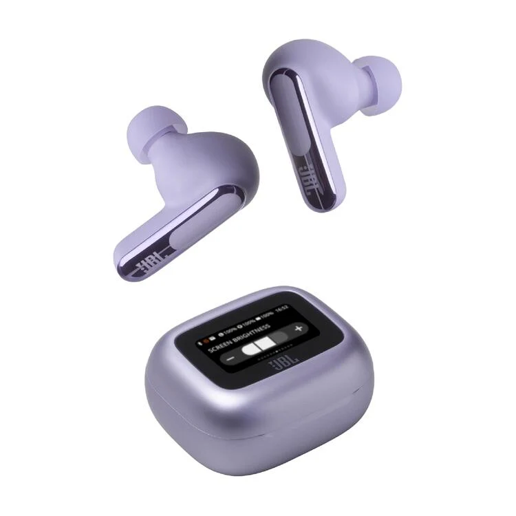 JBL Live Beam 3 | Casque intra-auriculaire - Écran tactile LED 1,45" - Violet