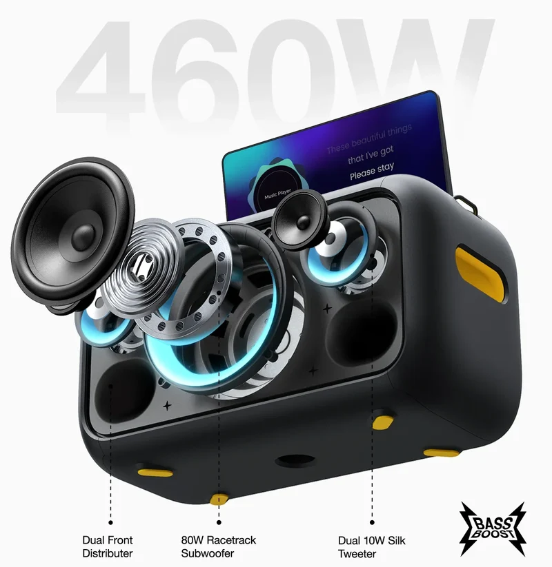 Ikarao X1 - Système portable Karaoké Tout-en-un Bluetooth
