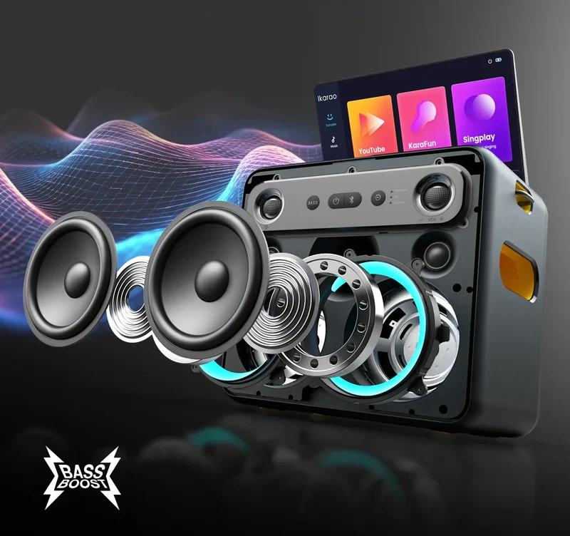 Ikarao X2 | Système portable Karaoké Tout-en-un Bluetooth