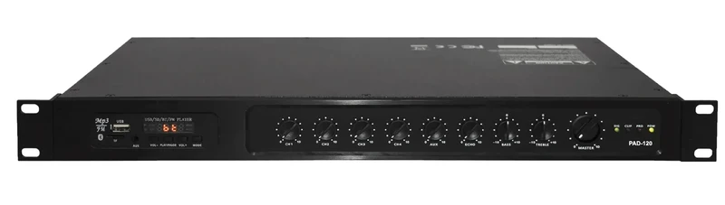 SHOW PAD-120 | Amplificateur mono 120w rms, sorties 70v et 8 ohms