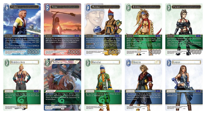 Final Fantasy X Sammelkarten Starter-Set