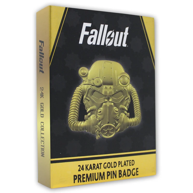 Fallout Sammlerpin: Vergoldeter Power-Armor-Helm