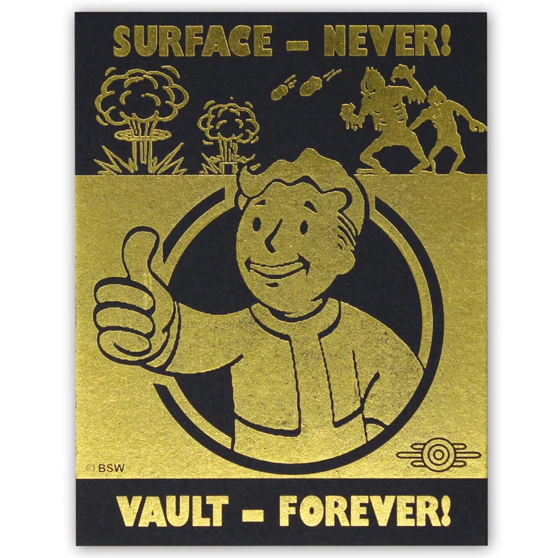 Fallout Sammlerpin: Vergoldeter Power-Armor-Helm