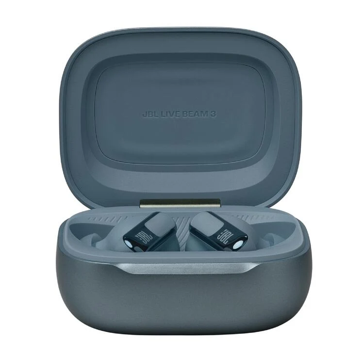 JBL Live Beam 3 | Casque intra-auriculaire - Écran tactile LED 1,45" - Bleu