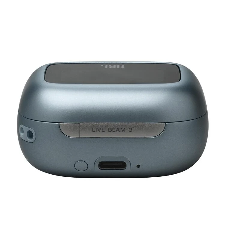 JBL Live Beam 3 | Casque intra-auriculaire - Écran tactile LED 1,45" - Bleu