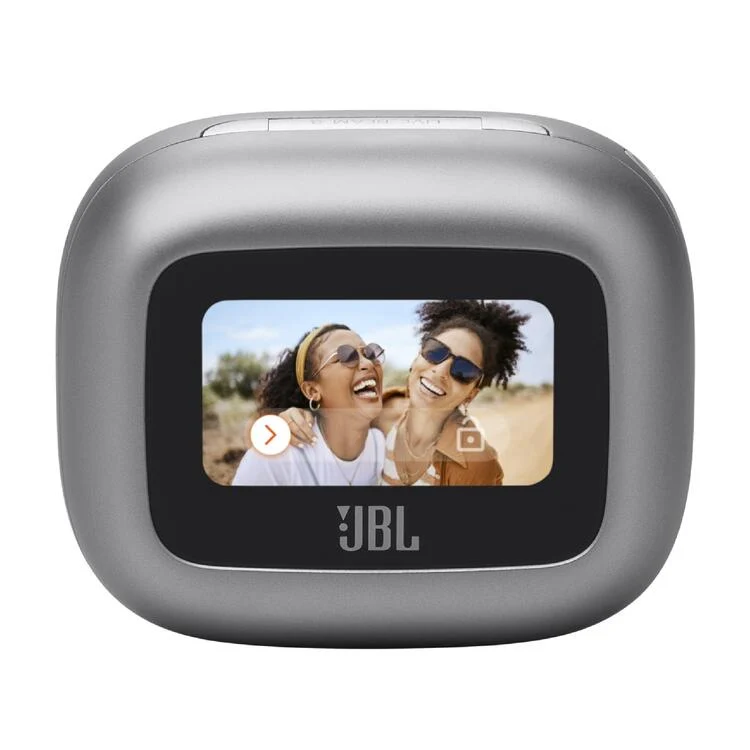 JBL Live Beam 3 | Casque intra-auriculaire - Écran tactile LED 1,45" - Argent