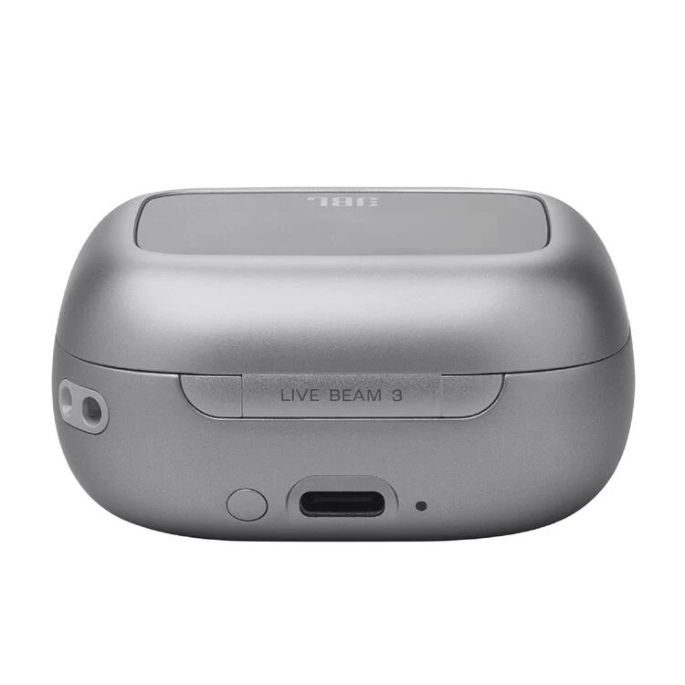 JBL Live Beam 3 | Casque intra-auriculaire - Écran tactile LED 1,45" - Argent