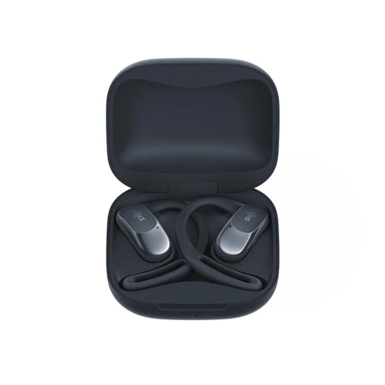 SHOKZ OpenFit Air | Casque à conduction osseuse - Jusqu'à 28 heures d'écoute - Bluetooth - Noir