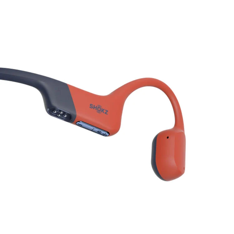 SHOKZ OpenSwim Pro | Ecouteurs à conduction osseuse - Pour la natation - Bluetooth - IP68 - 9 heures d'autonomie - Rouge