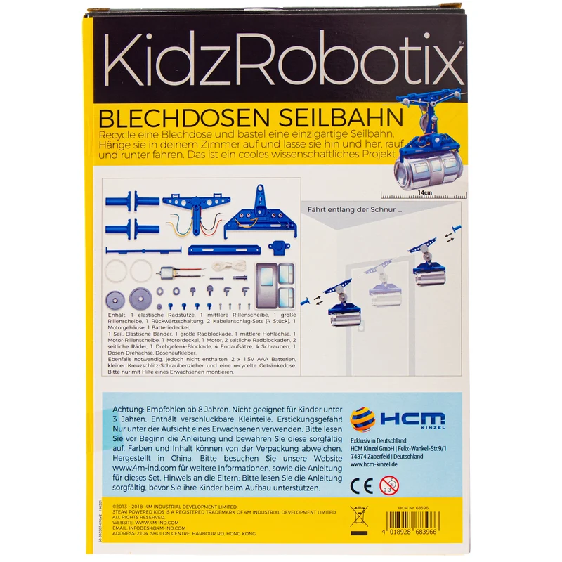 Blechdosen-Seilbahn Konstruktionsbausatz