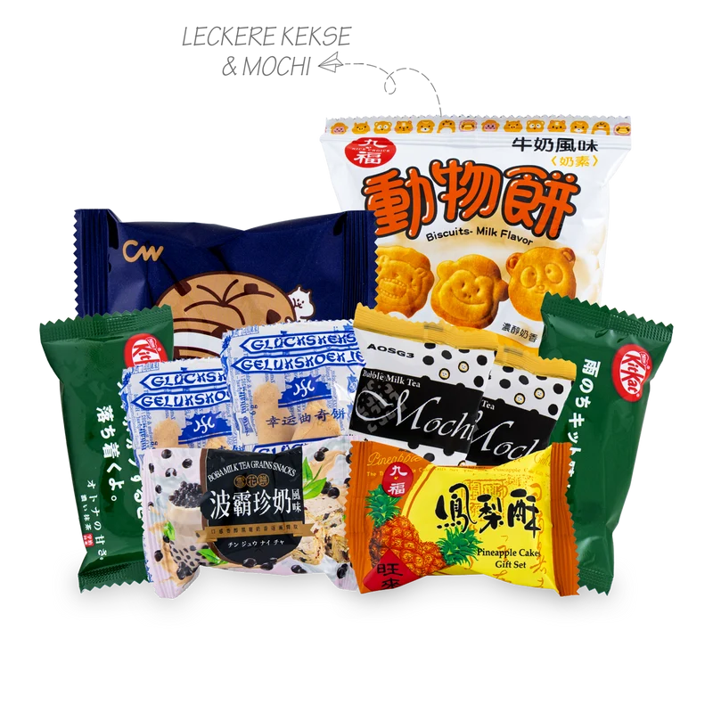 Asiatische Süßigkeiten-Box mit über 30 Sorten