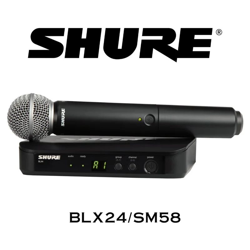 Shure BLX24/SM58-H10 – Microphone sans fil avec capsule SM58