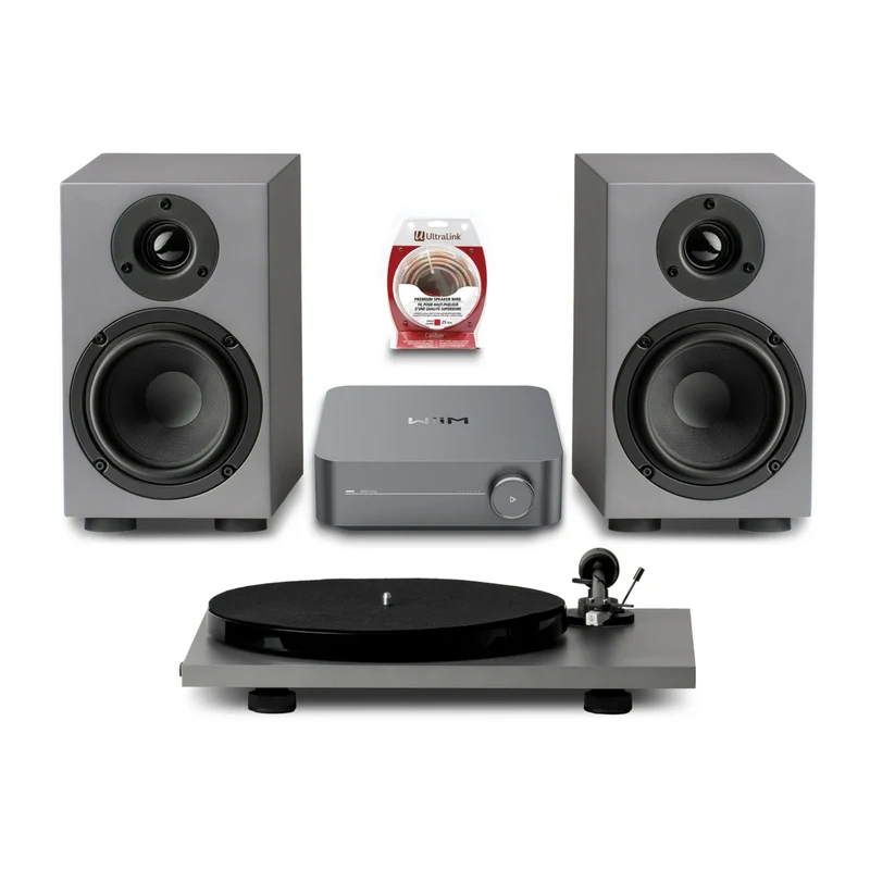 Ensemble stéréo WIIM AMP, Project E1 Phono SE+ Pro-Ject Speaker BOX 5E + Ultralink