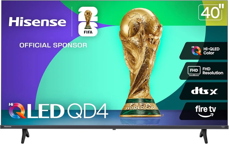 Hisense 40QD4SF - Hi-QLED Full HD Téléviseur intelligent Fire TV 40''
