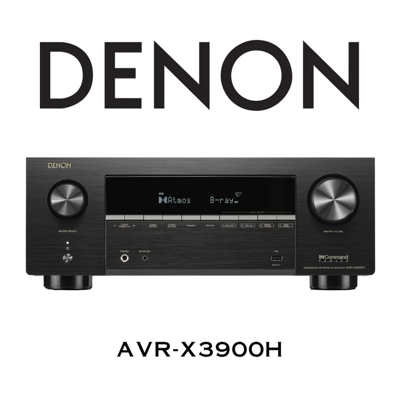 Denon AVR-X3900H | Récepteur cinéma maison 9.4 Dolby Atmos 105Watts/canal 8K/HEOS