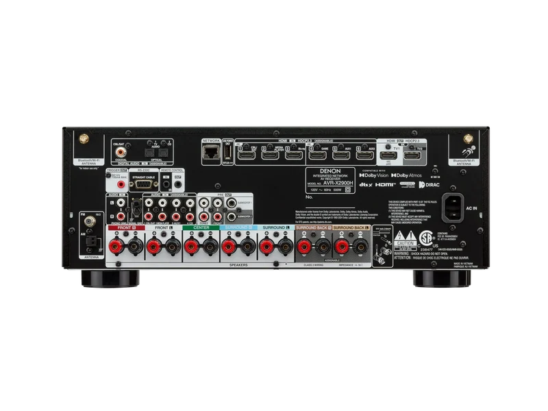 Denon AVR-X2900H | Récepteur cinéma maison 7.2 Dolby Atmos 95Watts/canal 8K/HEOS