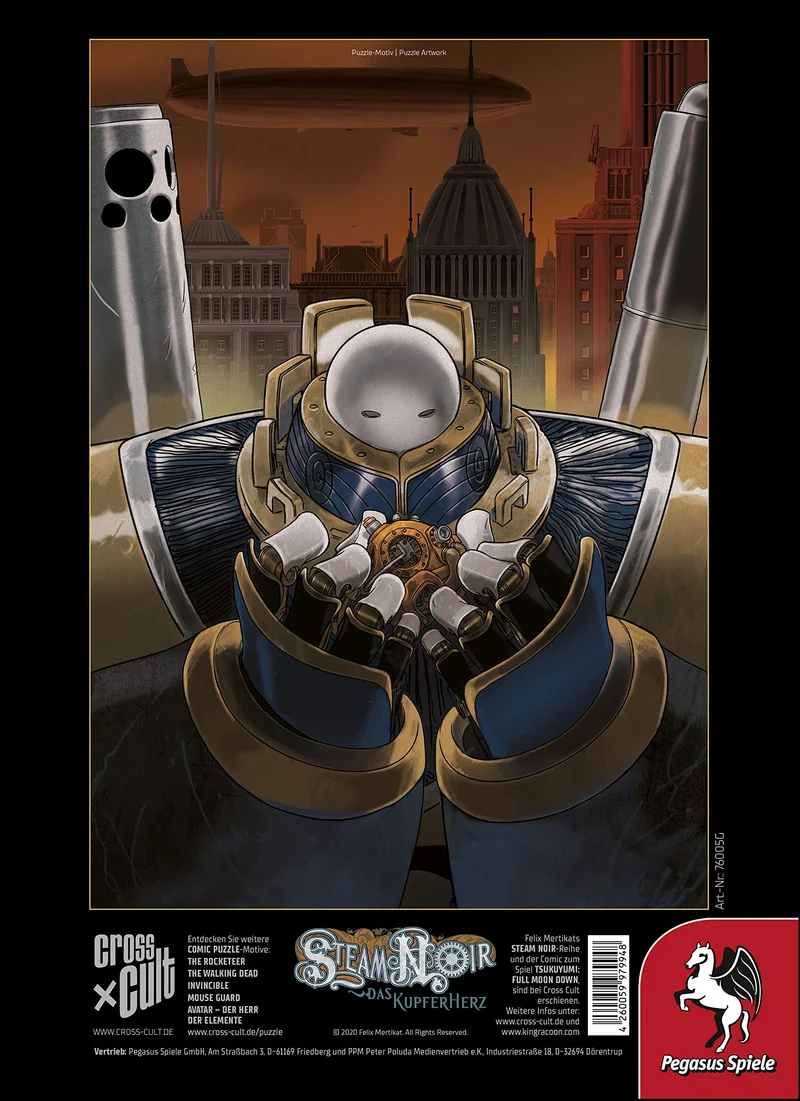 Comic-Puzzle Steam Noir: Das Kupferherz