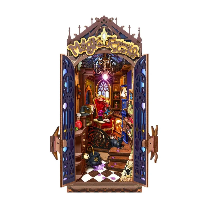Book Nook Holzbausatz – Magische Fantasy-Ecke