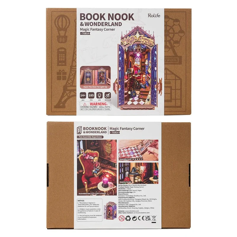 Book Nook Holzbausatz – Magische Fantasy-Ecke