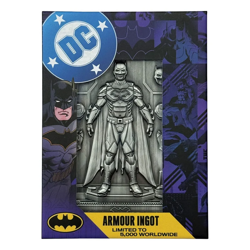 Lingot en métal DC Comics Batman en armure