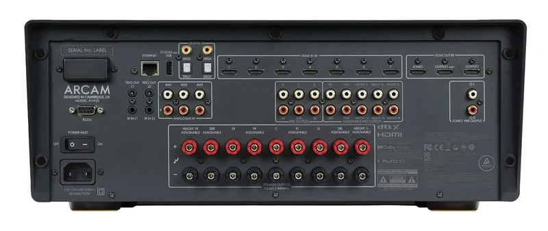 ARCAM AVA25 | Récepteur cinéma maison haute puissance 90Watts Classe AB
