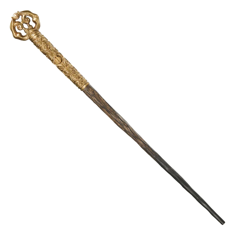 Harry Potter Zauberstab Alohomora mit Ständer und Anstecker
