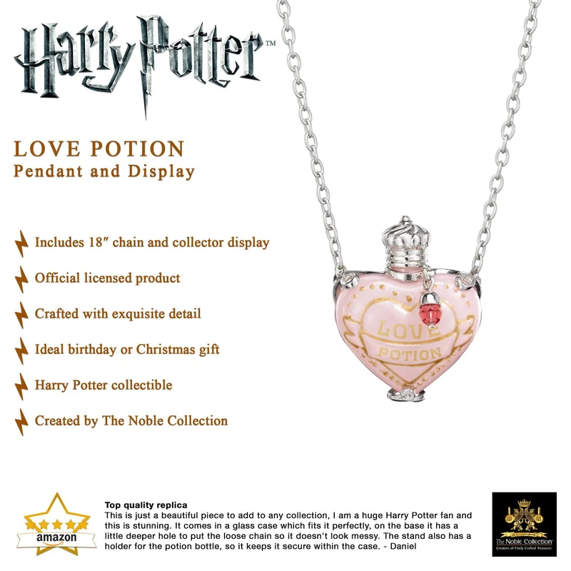 Harry Potter Amortentia Liebestrank Kette mit Vitrine