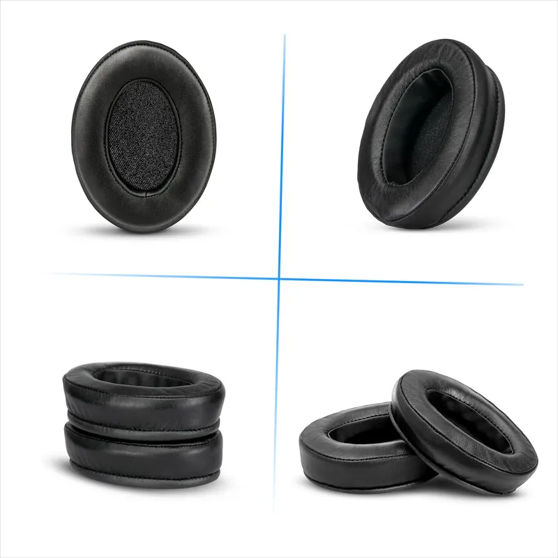 Coussinets en peau de mouton pour écouteurs Sennheiser HD600, HD650, HD660S, HD525, HD535, HD545 et Massdrop HD58X, HD6XX – Mousse à mémoire de forme avec cuir de mouton souple