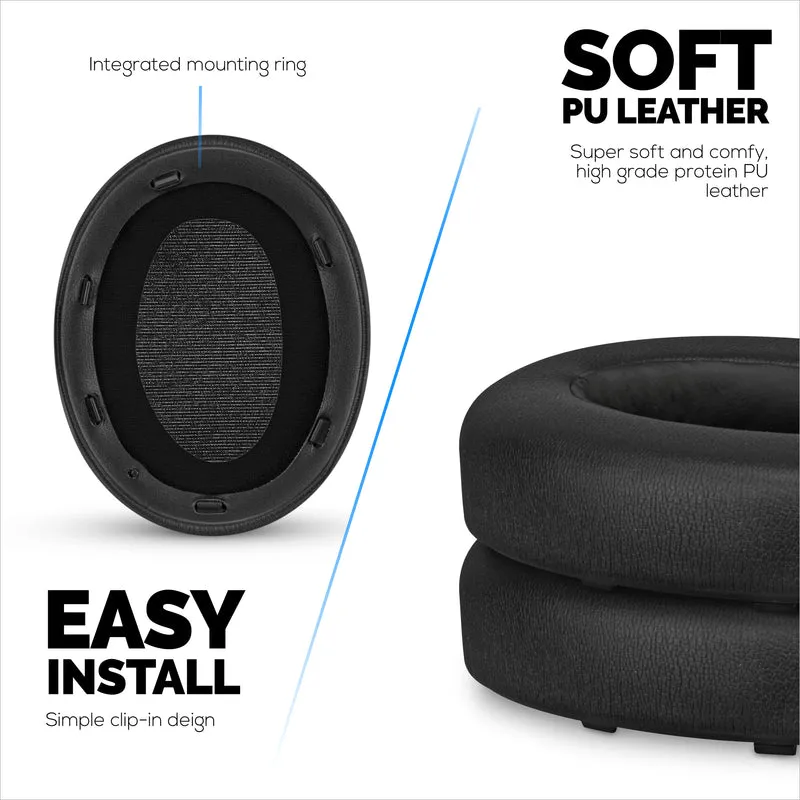 Oreillettes de remplacement pour écouteurs sans fil Sony WH-XB910N avec cuir PU souple et mousse à mémoire de forme