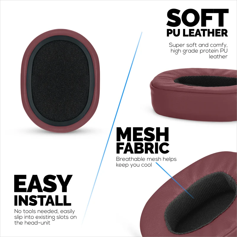 Coussinets de rechange pour Skullcandy Crusher Wireless, Hesh 3/ANC/EVO, Venue ANC et plus – Mousse extra confortable, durabilité et isolation phonique
