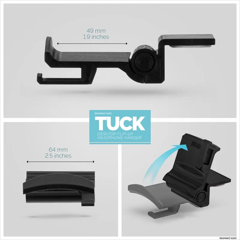 Tuck - Support de suspension pour casque de bureau pliable
