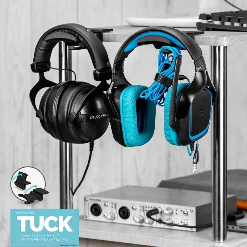 Tuck - Support de suspension pour casque de bureau pliable