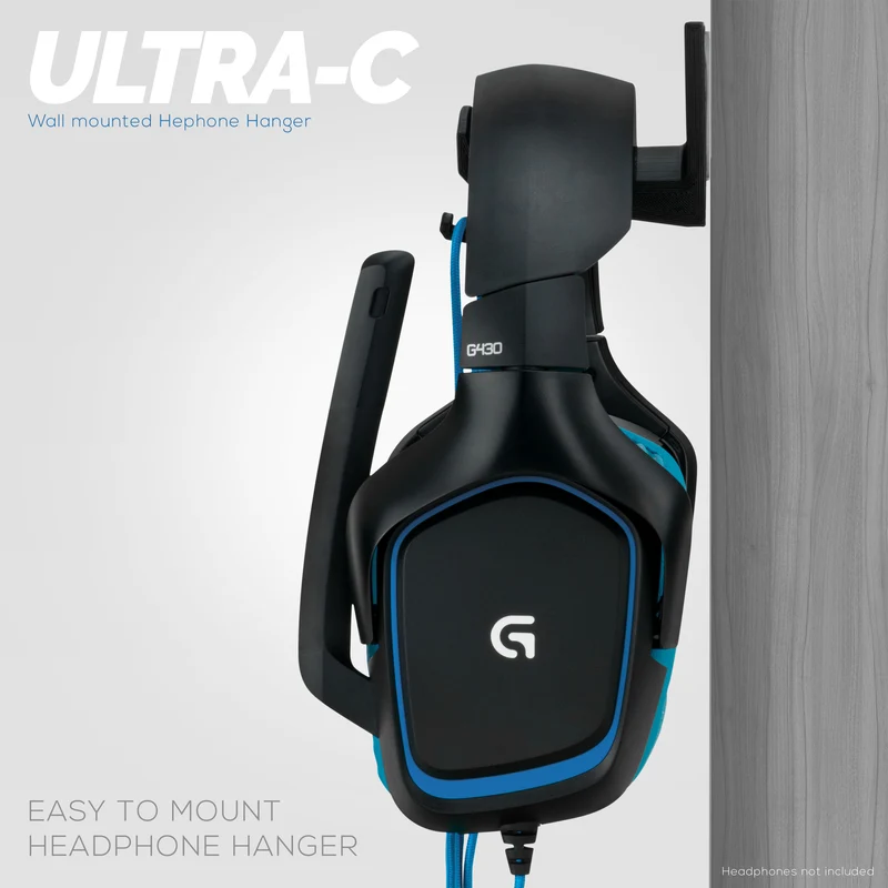 Ultra-C : Support de suspension pour casque avec crochet de câble