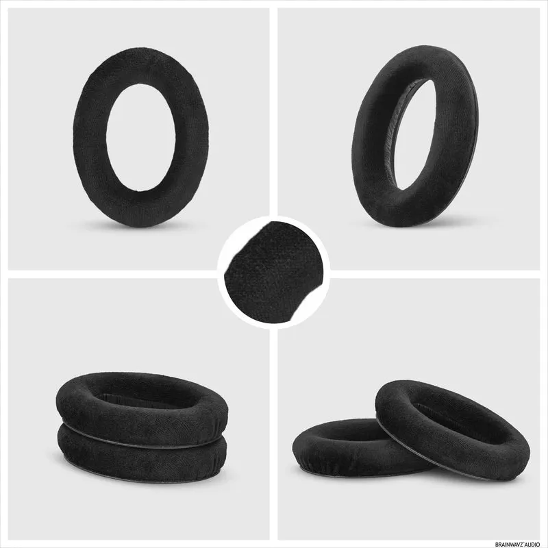Oreillettes de remplacement pour écouteurs Sennheiser HD600, HD650, HD660S, HD525, HD535, HD545 et Massdrop HD58X, HD6XX – Coussins en velours doux pour plus de confort