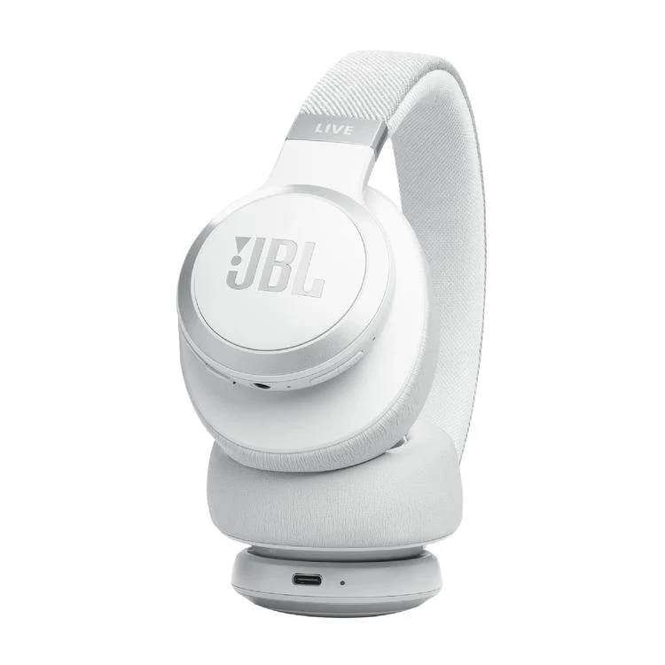 JBL Live 770NC | Casque d'écoute circum-auriculaire - Sans fil - Bluetooth - Blanc