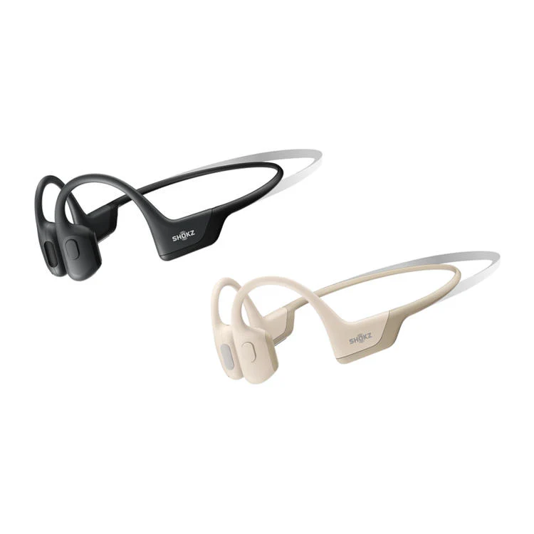 SHOKZ OpenRun Pro Mini | Ecouteurs à conduction osseuse - Sport - Bluetooth - 10 heures d'autonomie - Beige