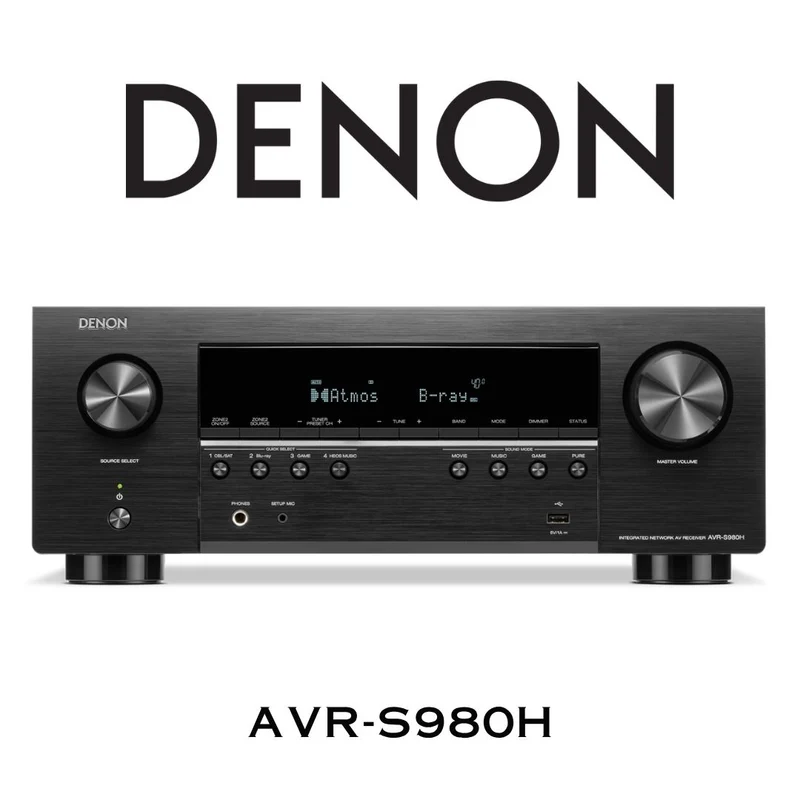 DENON AVRS980H | Récepteur cinéma maison Dolby Atmos 7.2 canaux 90 W 4K/8K