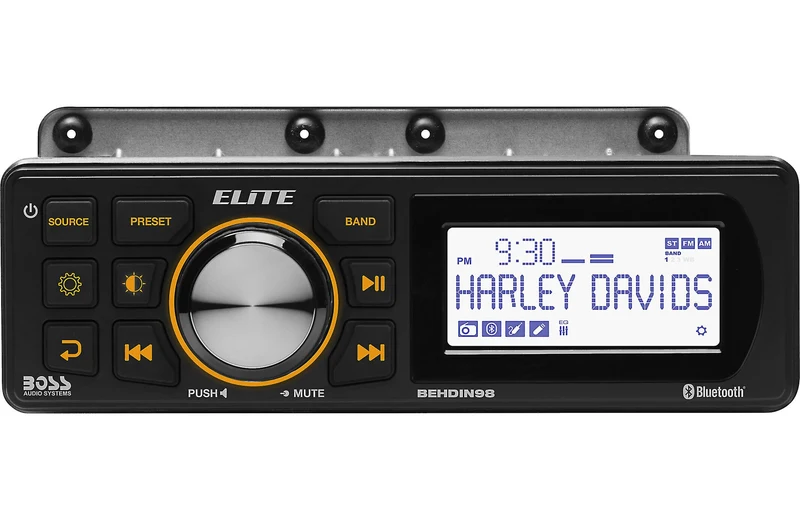BOSS Audio Elite BEHDIN98 | Récepteur multimédia motos Harley-Davidson 1998-2013