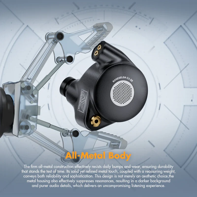 ROSESELSA x AAV CJ20 14.2mm Planar Magnetic Driver IEM