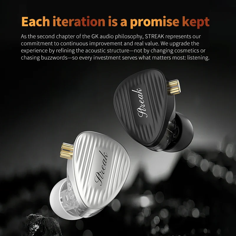 GK Streak Dynamic + Micro Planar Driver IEM With Mic