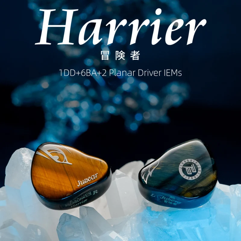 JUZEAR Harrier 1DD+6BA+2 Micro Planar Drivers IEMs