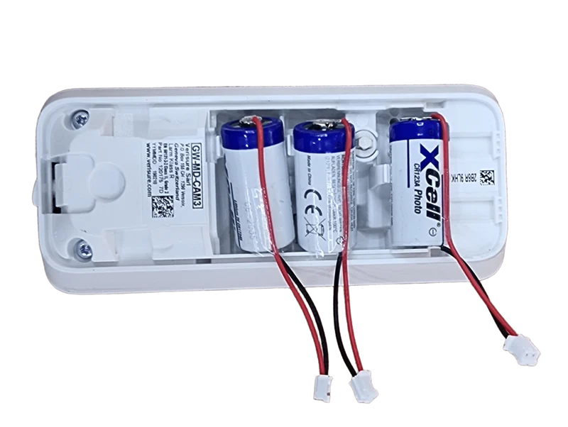 Pile CR123A Verisure 3V 1350mAh avec connecteur