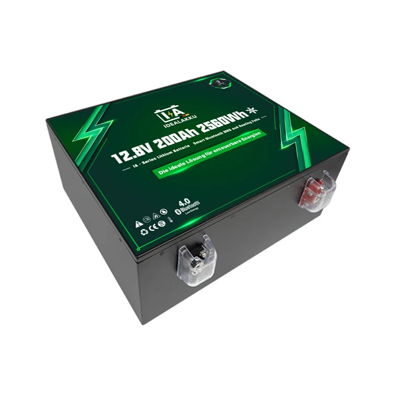 Batterie Lithium LiFePO4 12.8V 200Ah IDEALAKKU IA-12-200H – Remplacement AGM / GEL