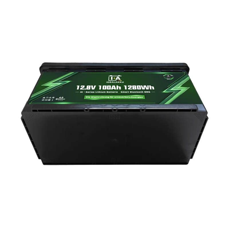 Batterie Lithium LiFePO4 12.8V 100Ah IDEALAKKU IA-12-100 Bluetooth BMS – Remplacement AGM Gel