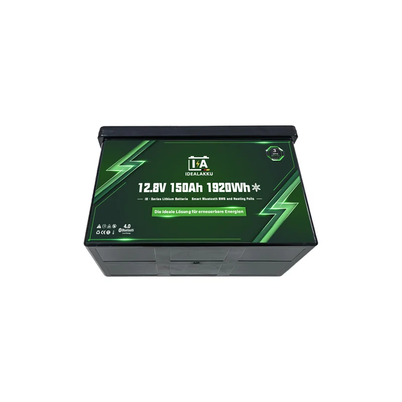 Batterie Lithium LiFePO4 12.8V 150Ah Idealakku IB-12-150H – Remplacement AGM Gel avec BMS & Bluetooth