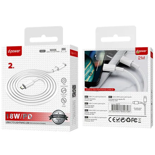 D-Power Type C to light cable 2m F8002