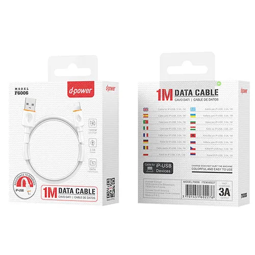 D-Power iPhone lightning cable 1m 3A F6006