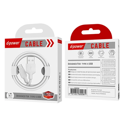 D-Power Type C Cable (1M) F6002